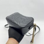 Gucci Mini Marmont Camera Bag Black GHW