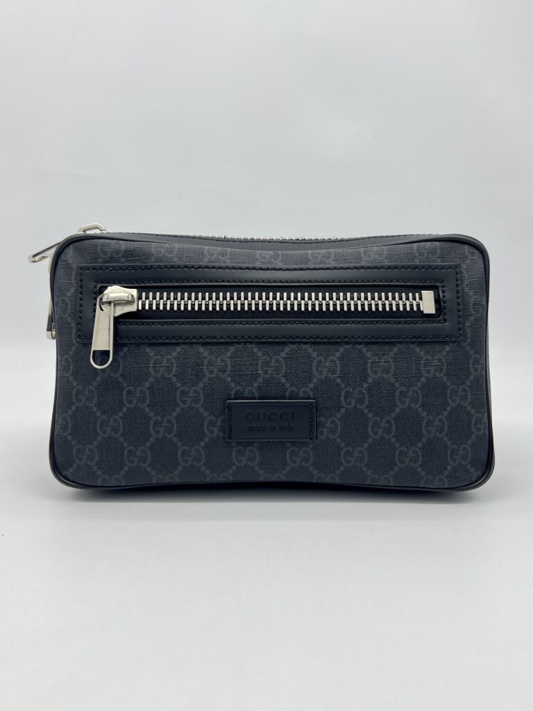 Gucci Belt Bag GG Supreme Black Grey SHW