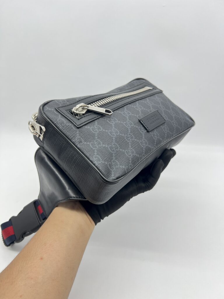 Gucci Belt Bag GG Supreme Black Grey SHW