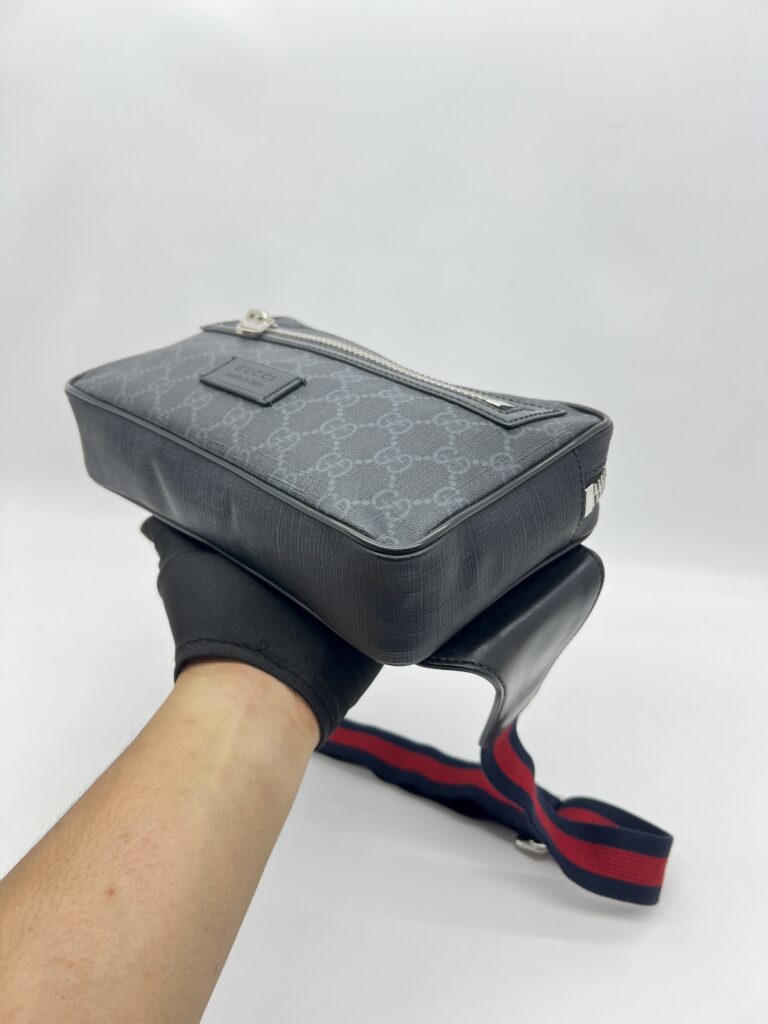 Gucci Belt Bag GG Supreme Black Grey SHW