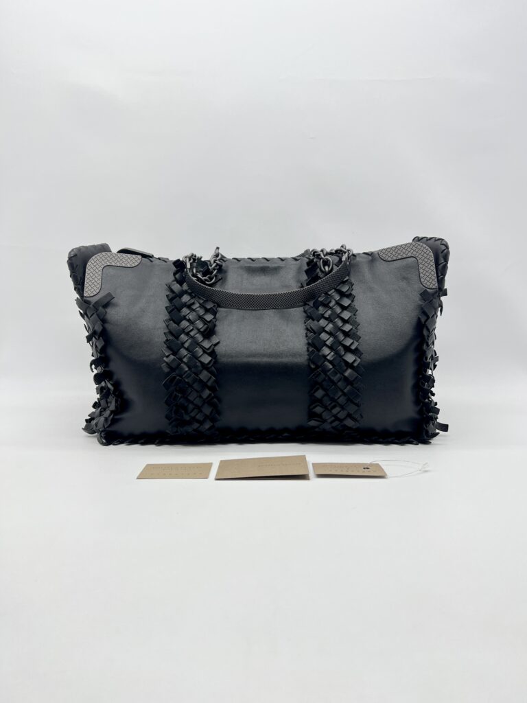 Bottega Veneta Fringe Tote bag Intrecciato Black