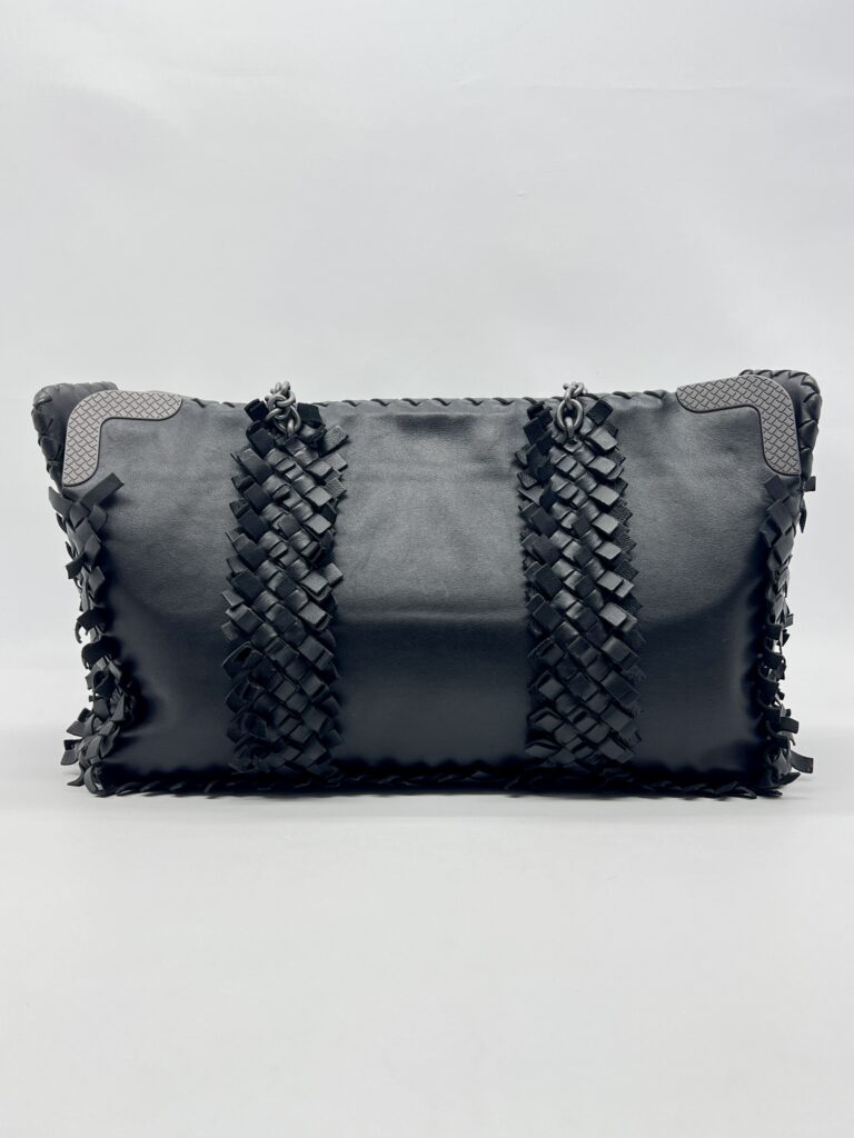 Bottega Veneta Fringe Tote bag Intrecciato Black