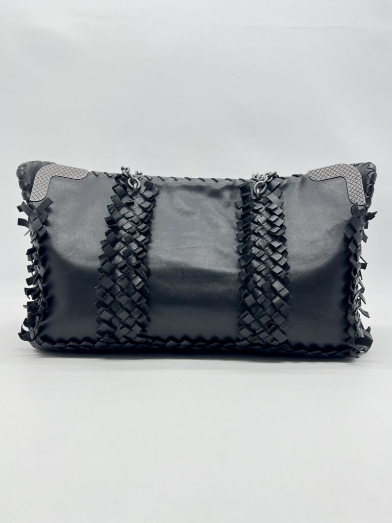 Bottega Veneta Fringe Tote bag Intrecciato Black