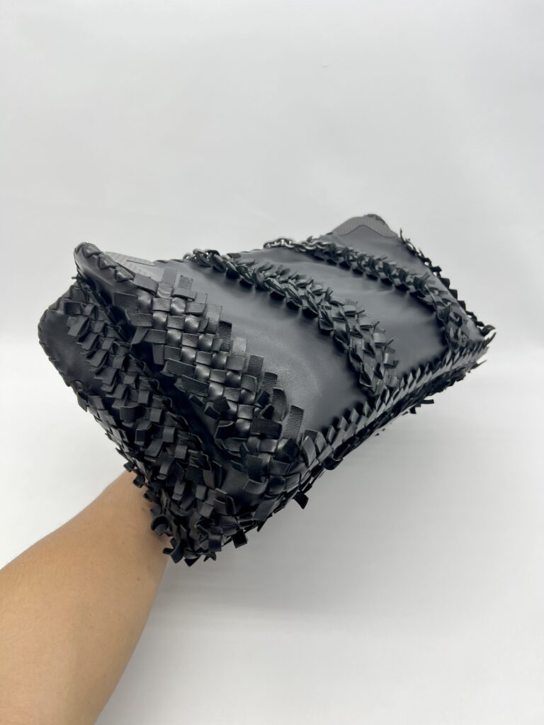 Bottega Veneta Fringe Tote bag Intrecciato Black