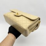 Chanel Double Face Flao Shoulder Bag Beige GHW