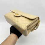 Chanel Double Face Flao Shoulder Bag Beige GHW