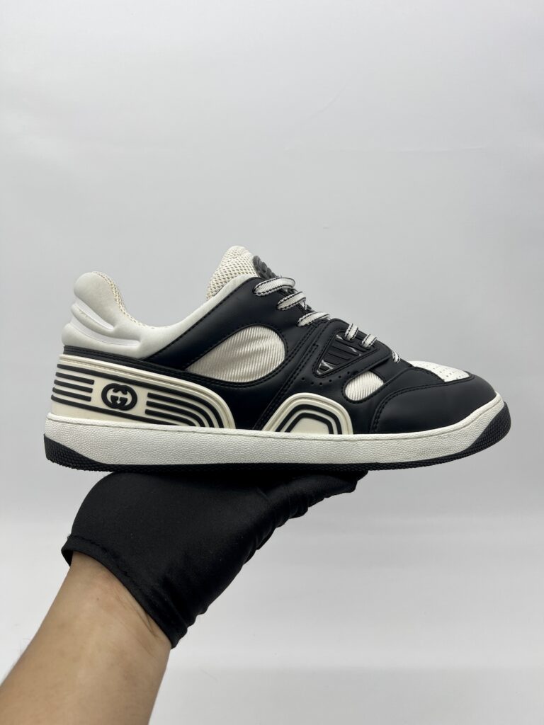 Gucci Basket Sneakers Demetra Black White