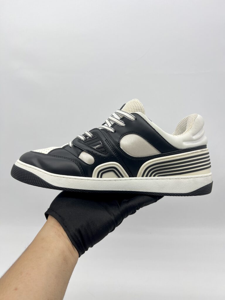 Gucci Basket Sneakers Demetra Black White