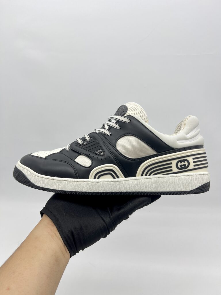 Gucci Basket Sneakers Demetra Black White