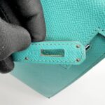 Hermes Kelly 32 Epsom Bleu Paon GHW