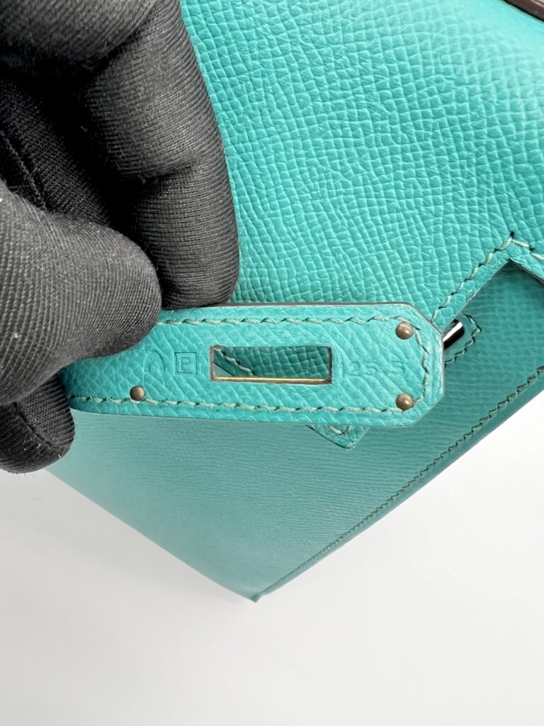 Hermes Kelly 32 Epsom Bleu Paon GHW