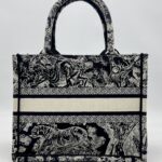 Dior Small Book Tote Canvas Toile De jouy Blue