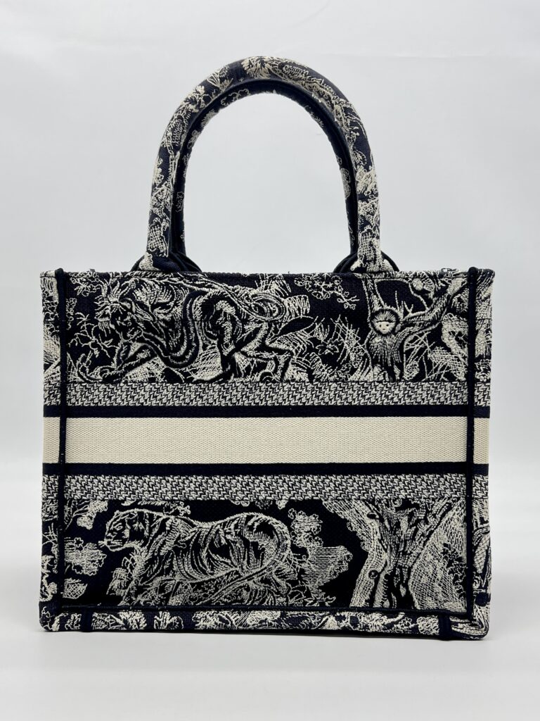 Dior Small Book Tote Canvas Toile De jouy Blue