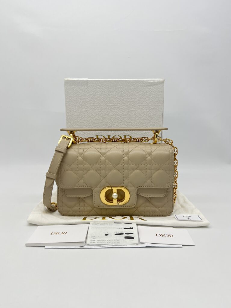 DIOR Small Jolie Top Handle Powder Beige Pearl GHW