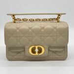 DIOR Small Jolie Top Handle Powder Beige Pearl GHW