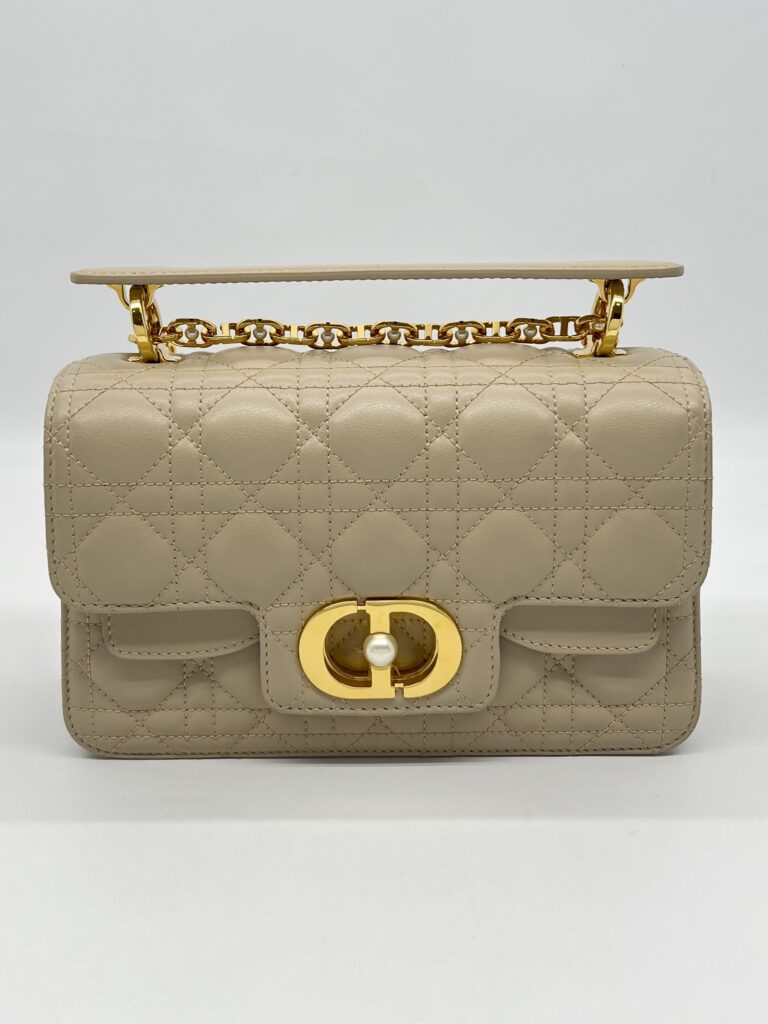 DIOR Small Jolie Top Handle Powder Beige Pearl GHW