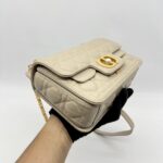 DIOR Small Jolie Top Handle Powder Beige Pearl GHW