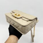 DIOR Small Jolie Top Handle Powder Beige Pearl GHW