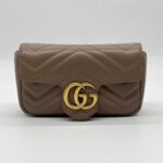 Gucci Marmont Super Mini Nude GHW