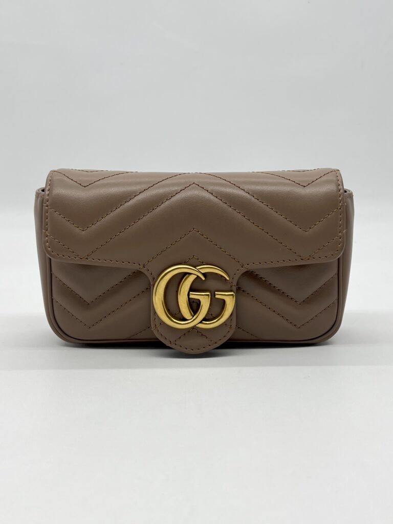 Gucci Marmont Super Mini Nude GHW