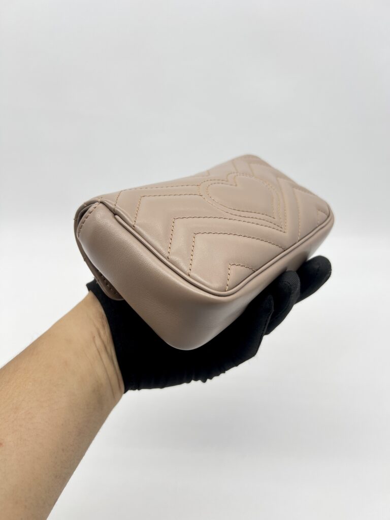Gucci Marmont Super Mini Nude GHW