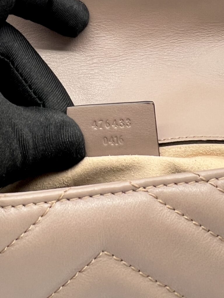Gucci Marmont Super Mini Nude GHW