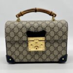 Gucci Padlock Bamboo GG Supreme Brown Black GHW