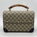 Gucci Padlock Bamboo GG Supreme Brown Black GHW