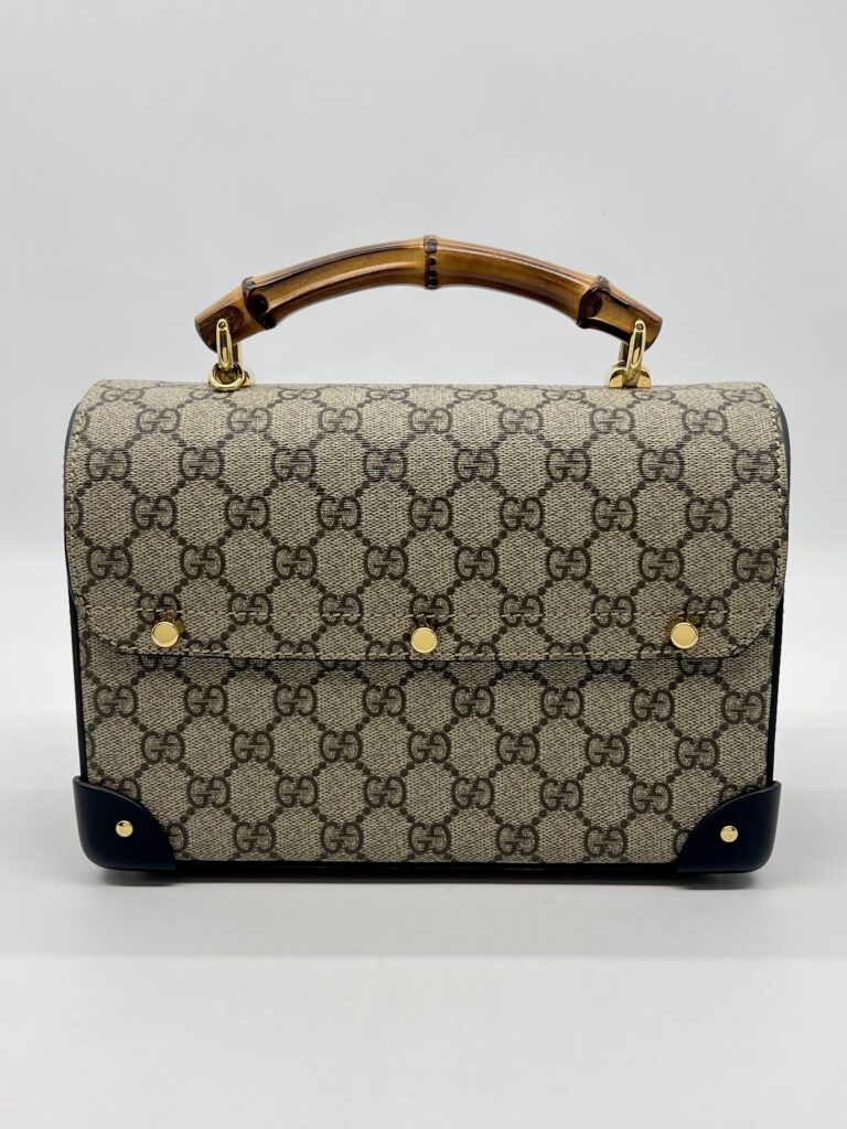 Gucci Padlock Bamboo GG Supreme Brown Black GHW
