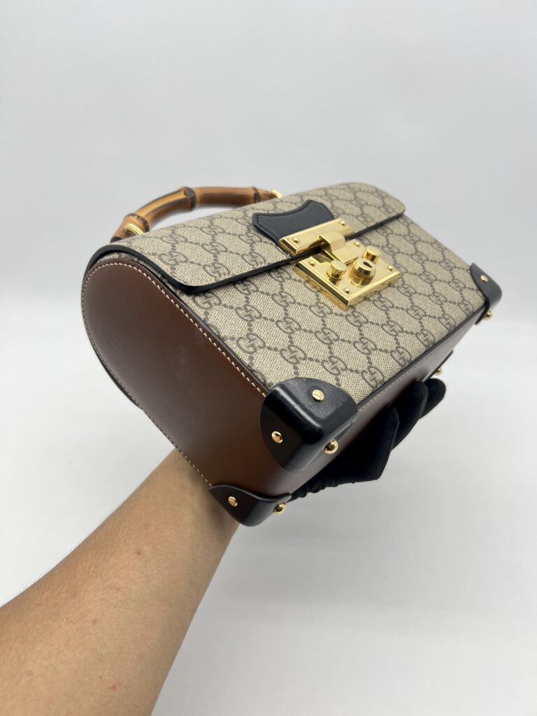 Gucci Padlock Bamboo GG Supreme Brown Black GHW