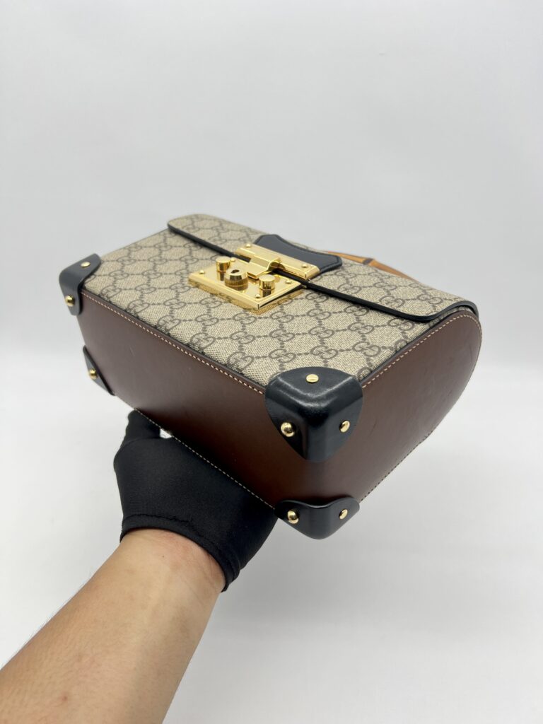 Gucci Padlock Bamboo GG Supreme Brown Black GHW