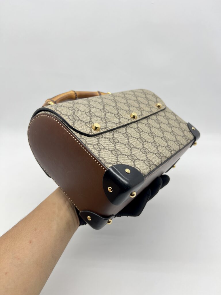 Gucci Padlock Bamboo GG Supreme Brown Black GHW
