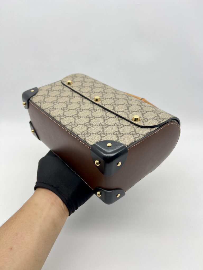 Gucci Padlock Bamboo GG Supreme Brown Black GHW