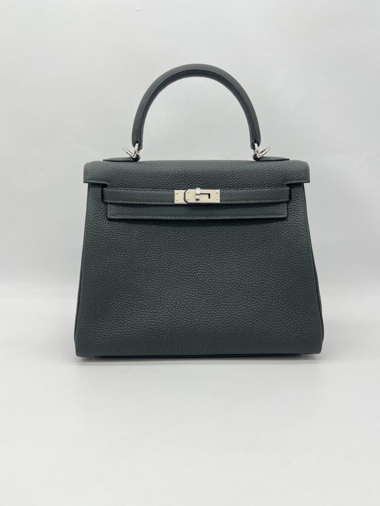 Hermes Kelly 25 Togo Vert Fonce PHW