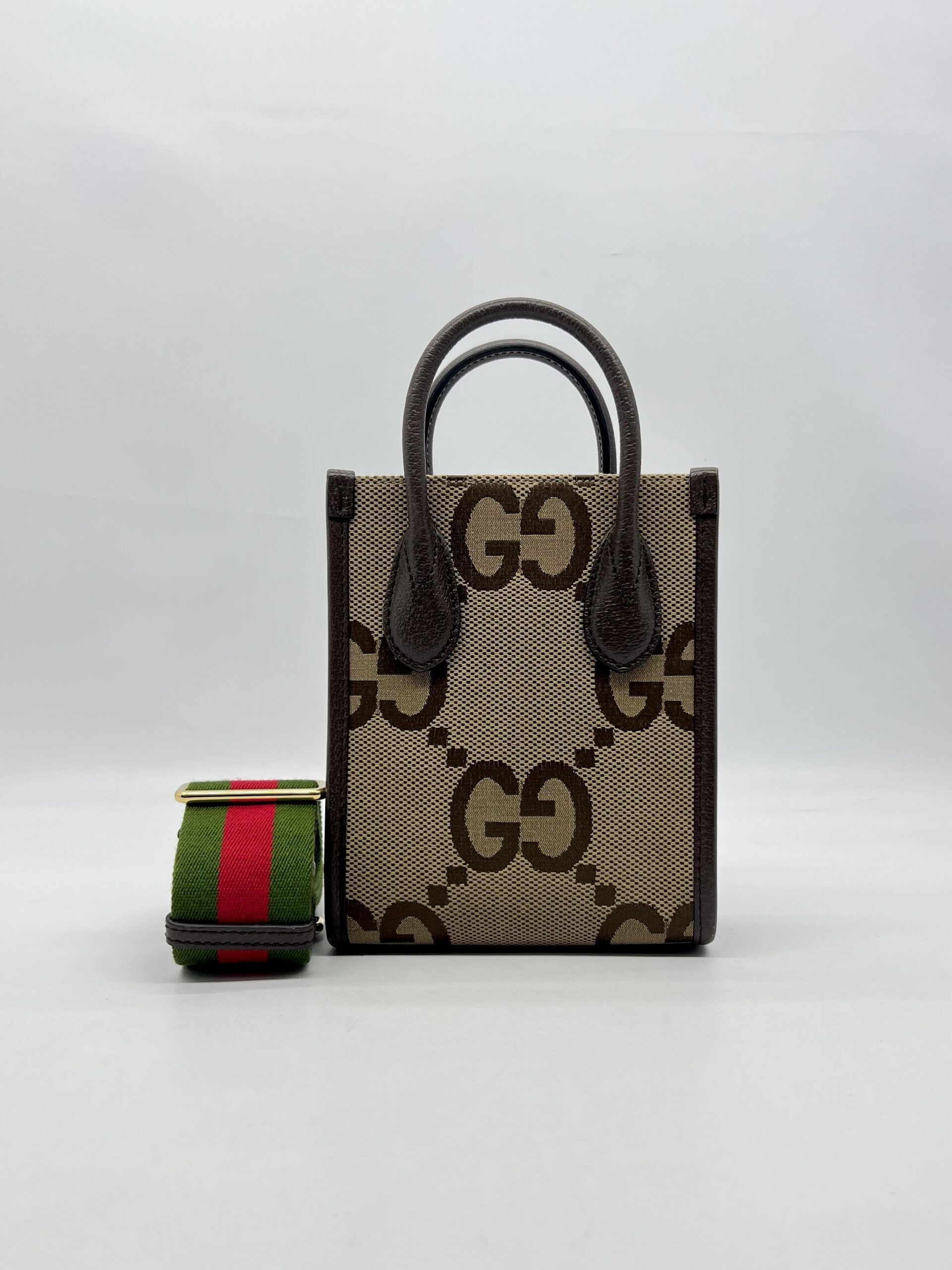 Gucci Mini Vertical Tote Jumbo GG Canvas GHW