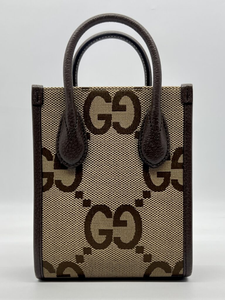 Gucci Mini Vertical Tote Jumbo GG Canvas GHW