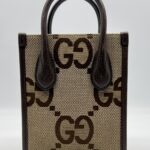 Gucci Mini Vertical Tote Jumbo GG Canvas GHW