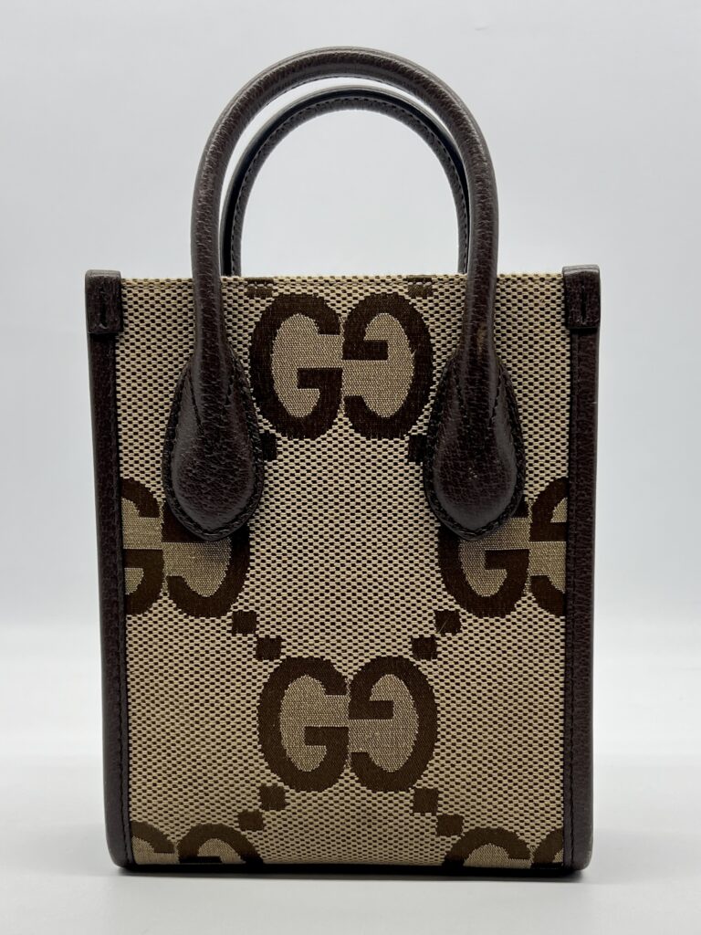 Gucci Mini Vertical Tote Jumbo GG Canvas GHW