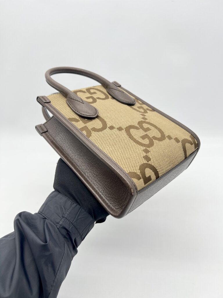 Gucci Mini Vertical Tote Jumbo GG Canvas GHW
