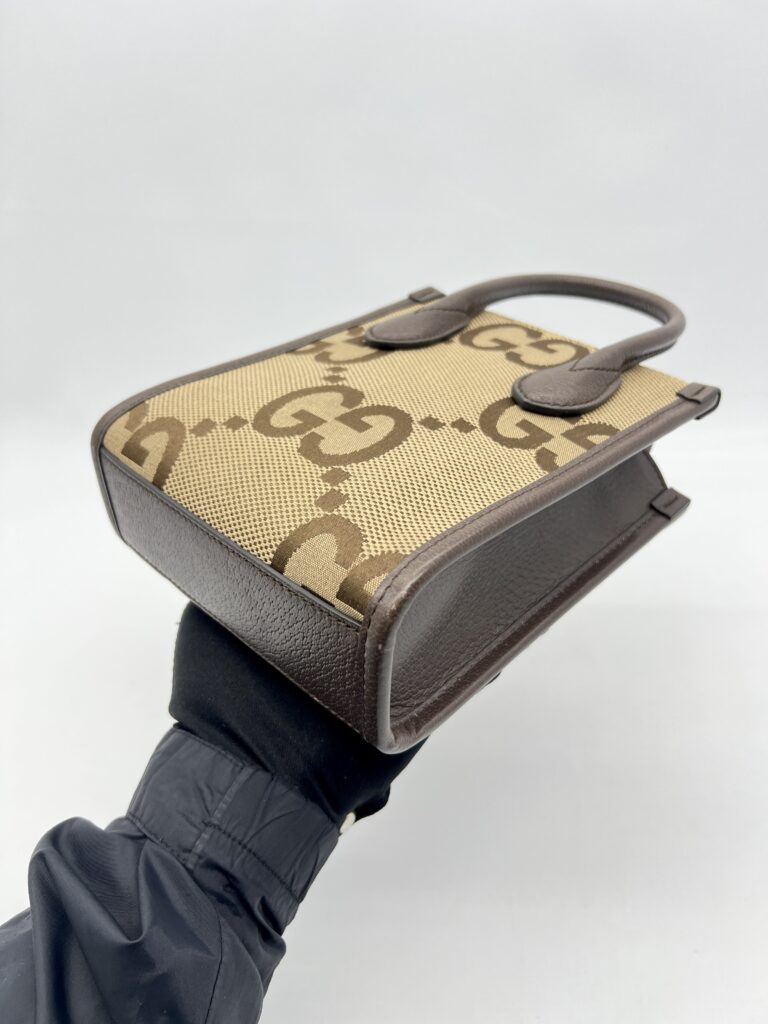 Gucci Mini Vertical Tote Jumbo GG Canvas GHW