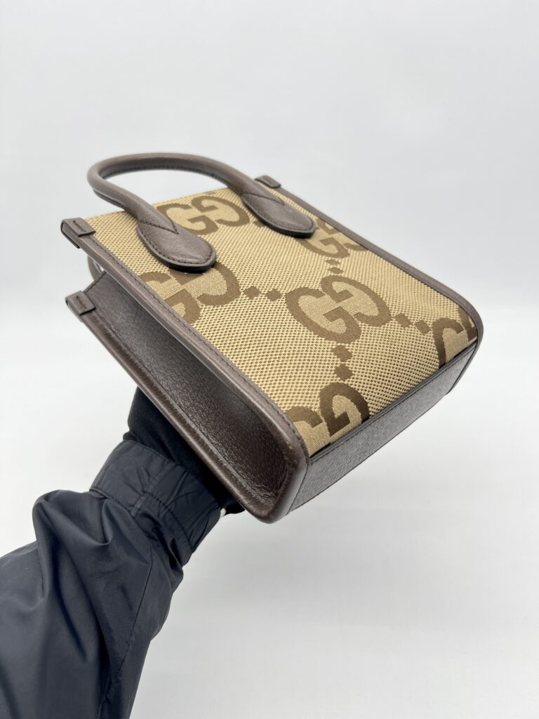 Gucci Mini Vertical Tote Jumbo GG Canvas GHW
