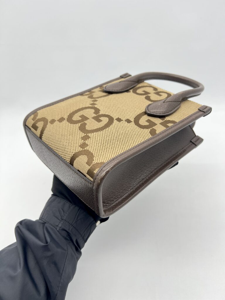 Gucci Mini Vertical Tote Jumbo GG Canvas GHW