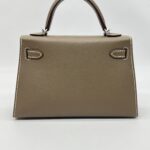 Hermes Mini Kelly 20 Epsom Etoupe PHW