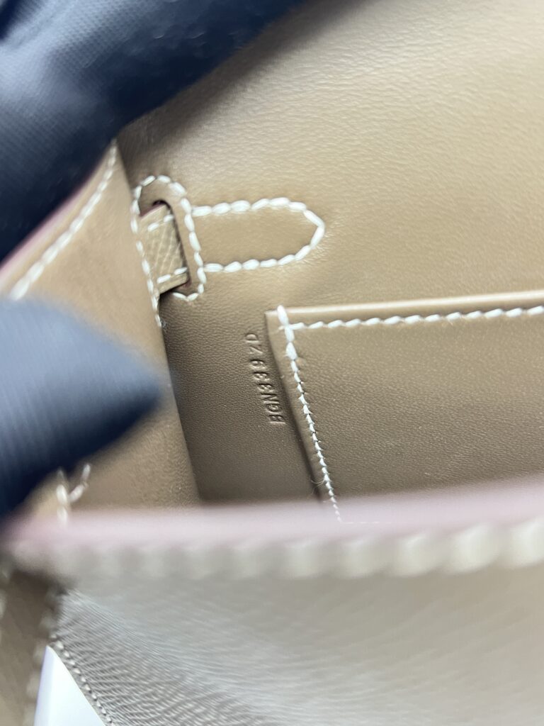 Hermes Mini Kelly 20 Epsom Etoupe PHW