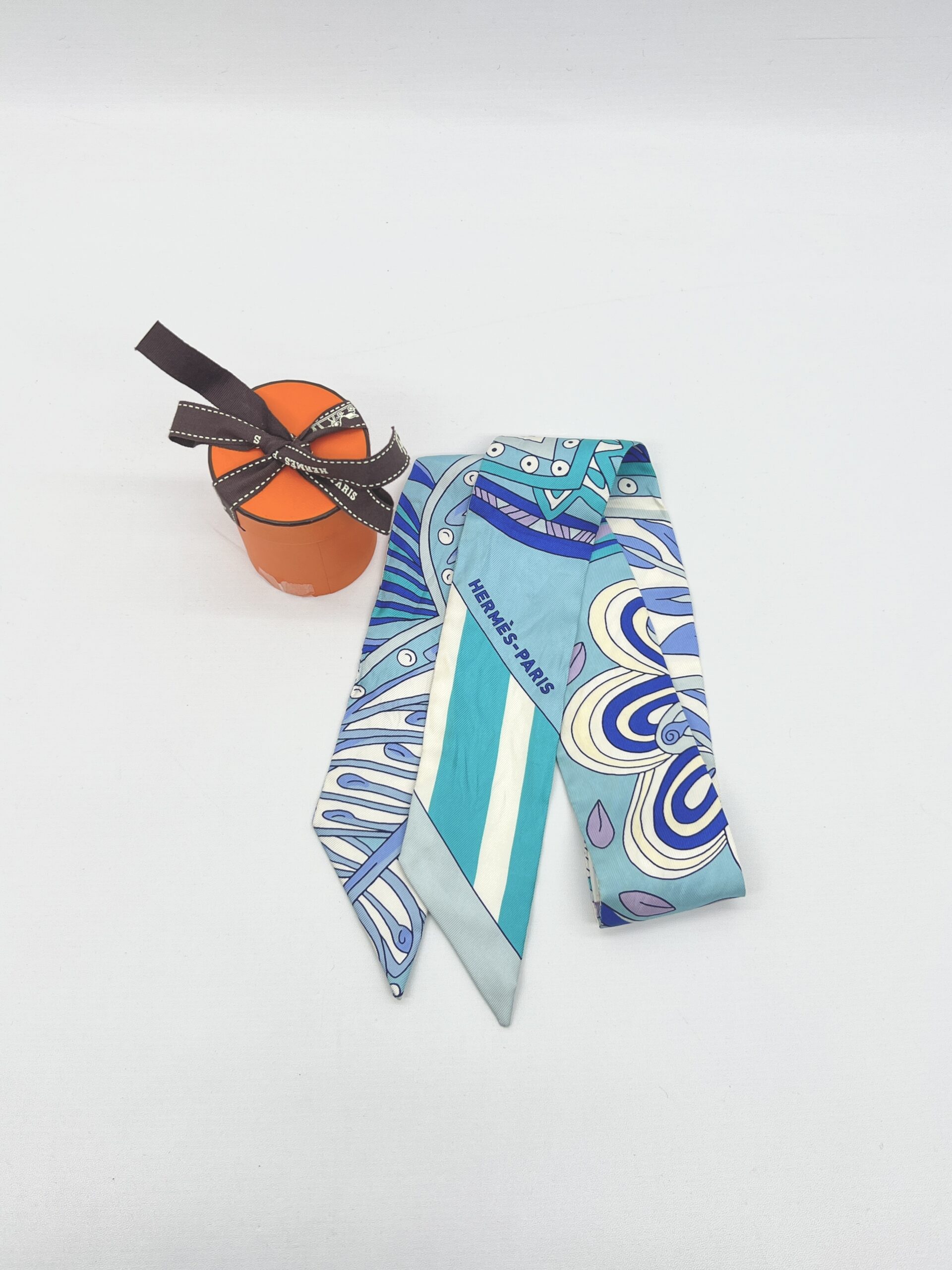 Hermes Twilly Le Jardin De La Maharani Blue Glacier
