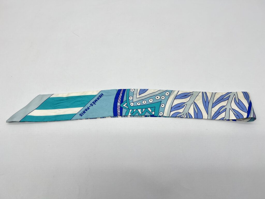 Hermes Twilly Le Jardin De La Maharani Blue Glacier