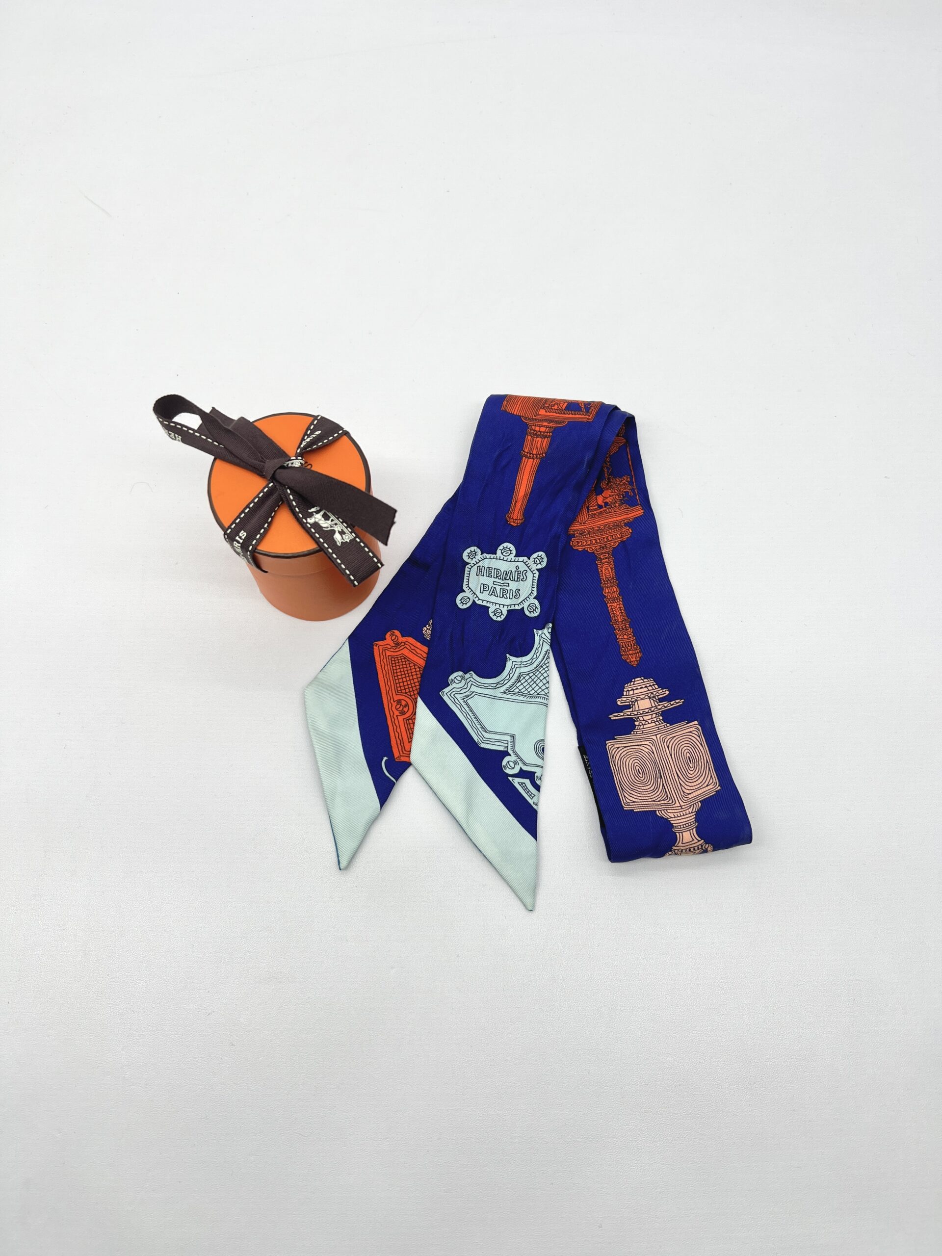 Hermes Twilly Mervelleuses Blue Glace Colorway