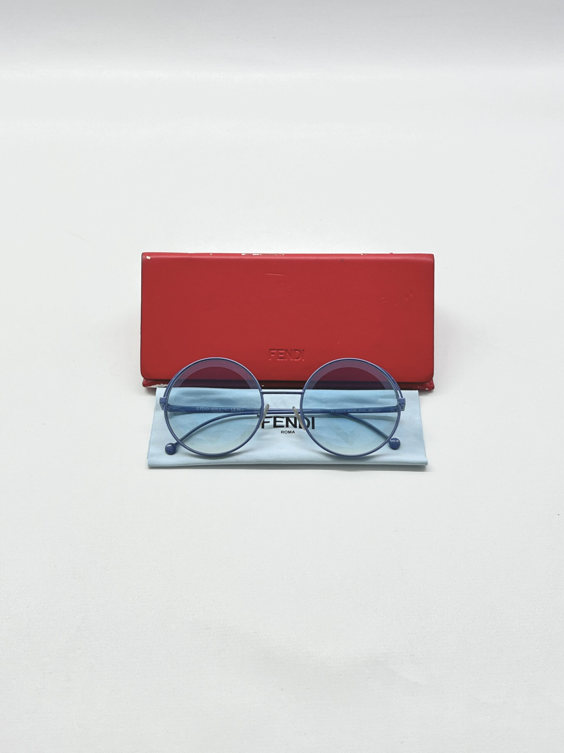 Fendi Round Sunglasses FF0343/S Blue