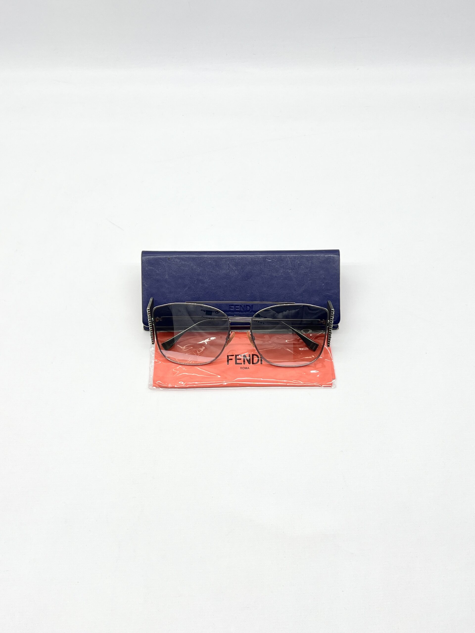 Fendi Sunglasses Crystal Silver