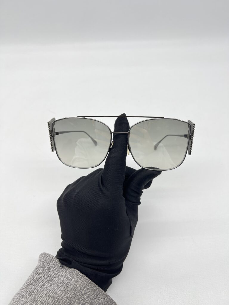 Fendi Sunglasses Crystal Silver